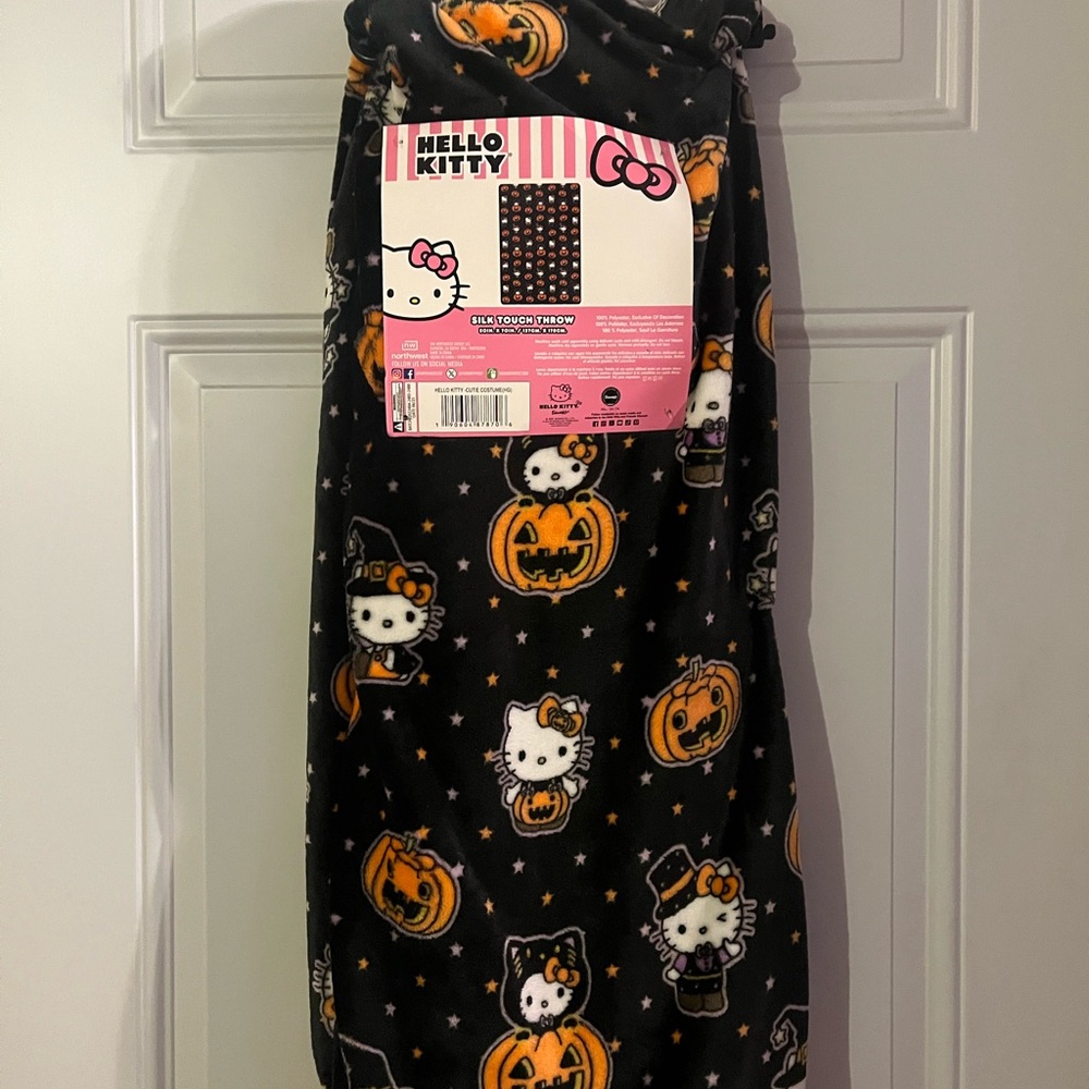 Hello Kitty Halloween Themed Blanket